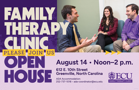 Image of ECU Family Therapy Clinic open house 