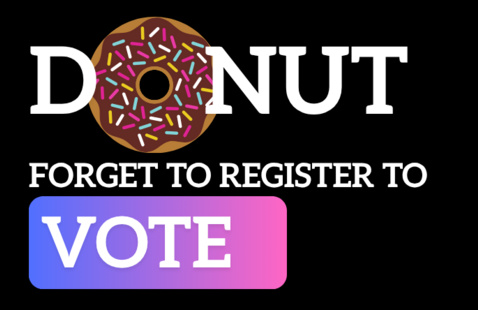 Donut Forget to Register to Vote