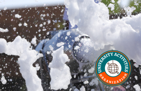 foam party with the UAO logo