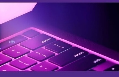 decorative purple keybaord