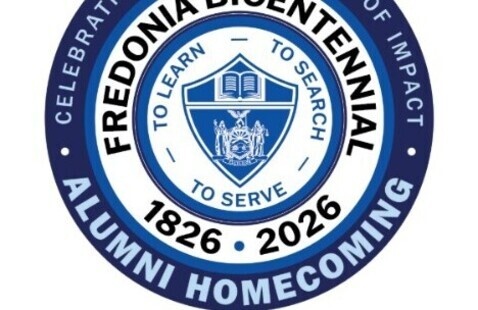round logo for Fredonia Bicentennial Homecoming 