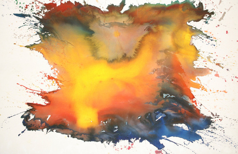 Pat Lipsky, b. 1941, New York, New York, Old Glass. Acrylic on canvas, 1972. Collection of Miami Dade College.