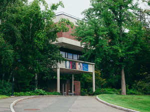 Exterior photo of Mount Holyoke Art Museum.