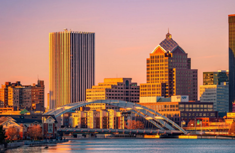 downtown Rochester NY skyline