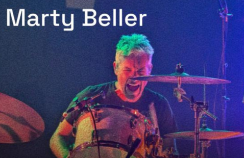 Marty Beller Playing Drums
