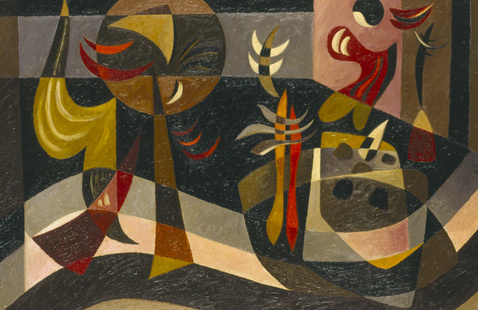 Werner Drewes (American, 1899-1985), Gaiety in Times of Distress, 1943.