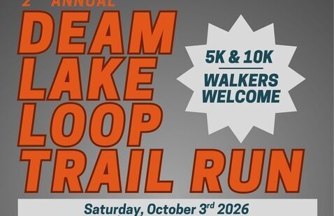 Flyer for Deam Lake Loop Trail Run