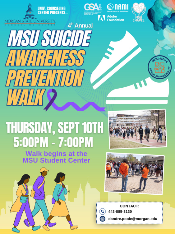 Sep 10, 2026: Suicide Awareness Prevention Walk at University Student Center thumbnail image