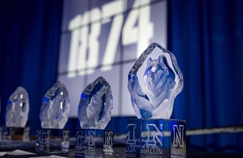 Nevada Alumni Association awards with 1874 in the back