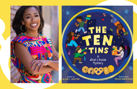 Author Alliah Agostini and book "The Ten Tins."