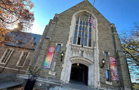 The front of Willard Straight Hall