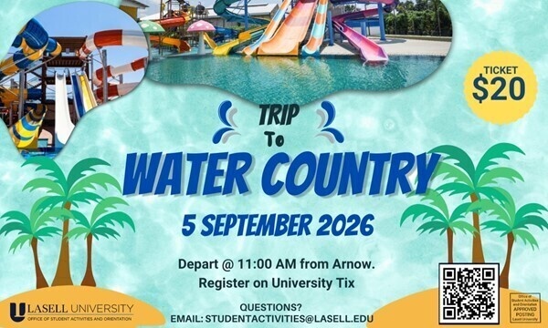 Welcome Month - Trip to Water Country  (Cancelled) at Water Country