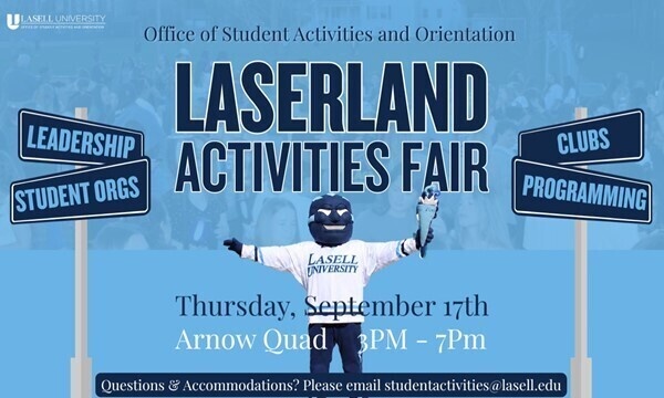 Laserland Activities Fair at Arnow Quad