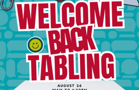 Welcome Back Tabling graphic