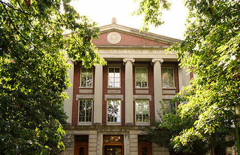 exterior of Bausch and Lomb Hall.