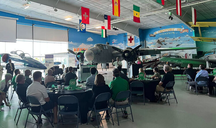 UND Bus Tour Alumni Gathering at Fargo Jet Center
