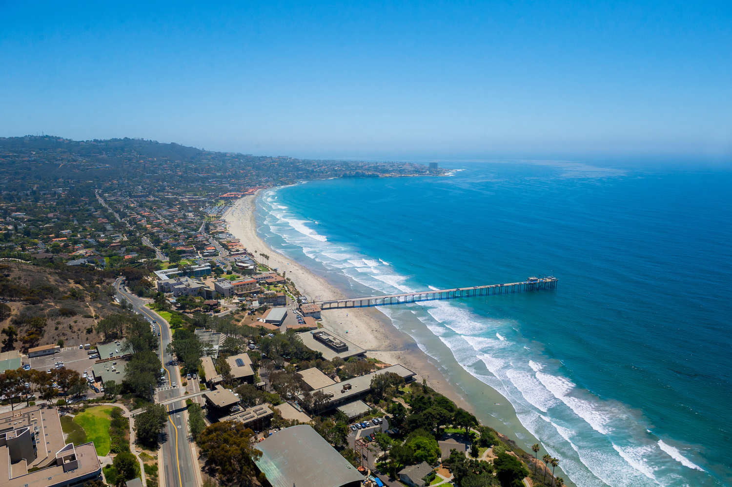 An aerial view of UC San Diego's Scripps Institution of Oceanography. Photo by Erik Jepsen/UC San Diego