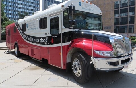 Mass GH Bloodmobile - Giving Blood Saves Lives