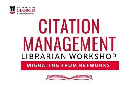 Citation Management Librarian Workshop graphic