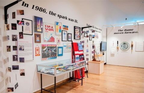 Photo of the Carrying the Flame Forward Exhibition at SUMA.