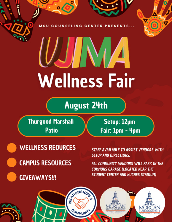 Aug 24, 2026: UJIMA Wellness Symposium/Fair at Thurgood Marshall Hall thumbnail image