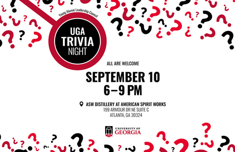 UGA Young Alumni Trivia Night graphic