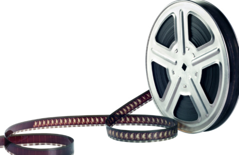 Reel of film with some of the film unwound