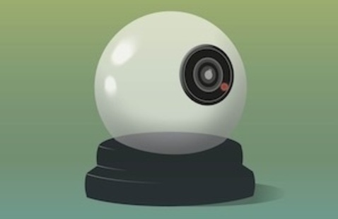 Image from the book cover of Prophecy. The image is a surveillance camera.