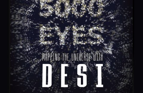 graphic with text 5000 EYES Mapping the Universe with DESI