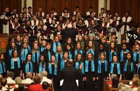 LR Youth Chorus perform on stage during concert