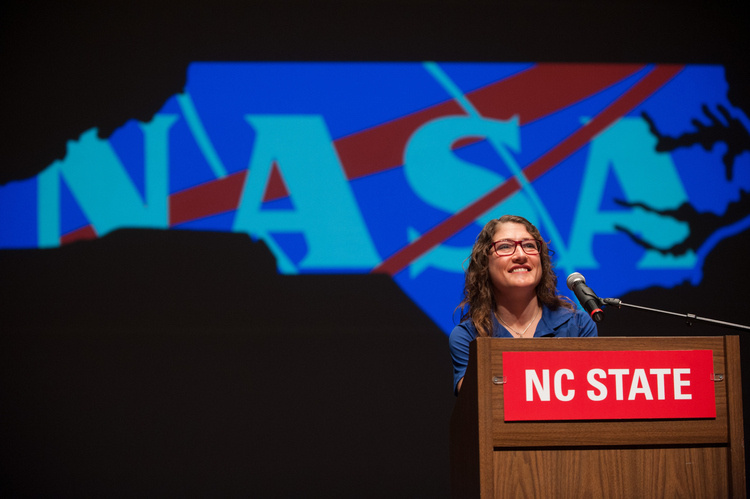 Livestream of Christina Koch Welcome Event at Fitts-Woolard Hall — Community in Fitts-Woolard Hall