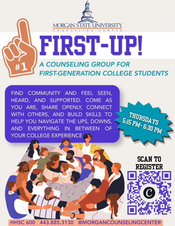Sep 17, 2026: First-Up! First Generation Counseling Group at Health & Human Services Center thumbnail image