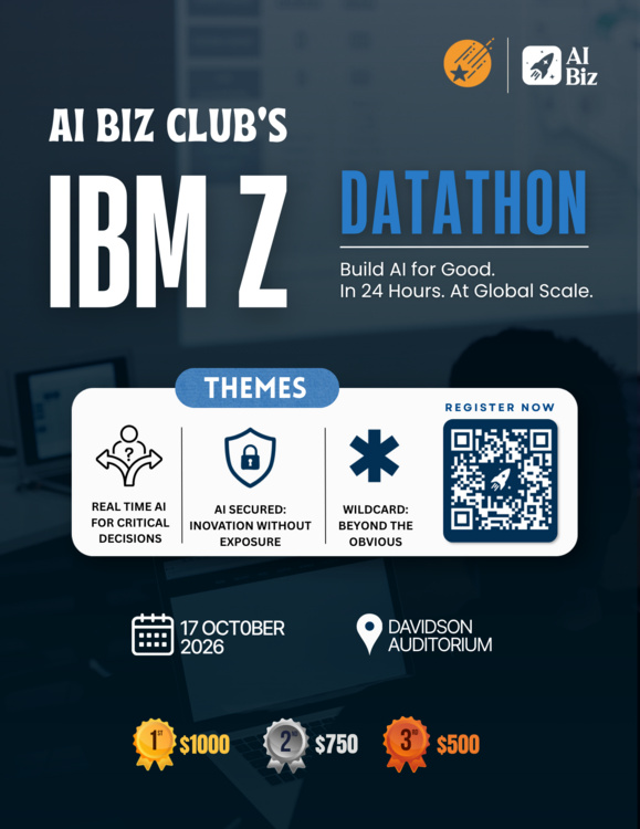 AI Biz Club's IBM Z Datathon (JSOM Davidson Auditorium)
