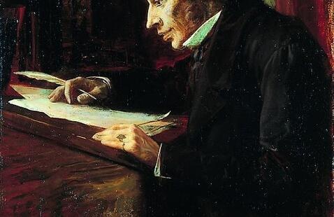 1902 oil painting of Kierkegaard, by Luplau Janssen 
