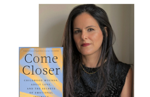 Photo of Dr. Atlas and her book cover Come CLoser