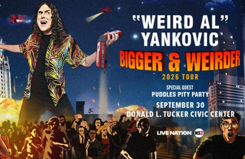 "WEIRD AL" YANKOVIC- BIGGER & WEIRDER 2026 TOUR; SPECIAL GUEST PUDDLES PITY PARTY; SEPTEMBER 30 at DONALD L. TUCKER CIVIC CENTER