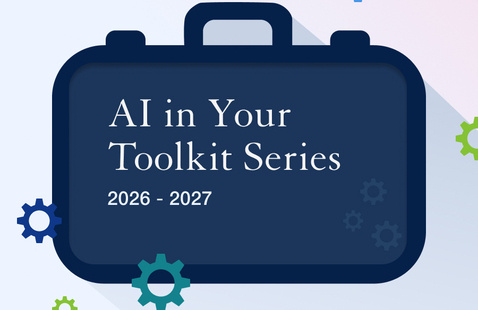 Graphic of a toolkbox for the AI in Your Toolkit Series 2026-2027