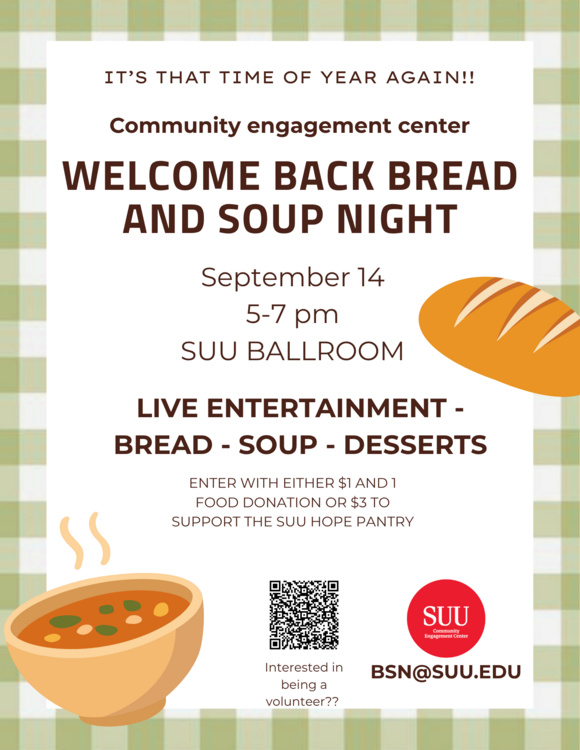 Welcome Back Bread and Soup Nite!!