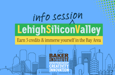 San Francisco Skyline and the words LehighSiliconValley