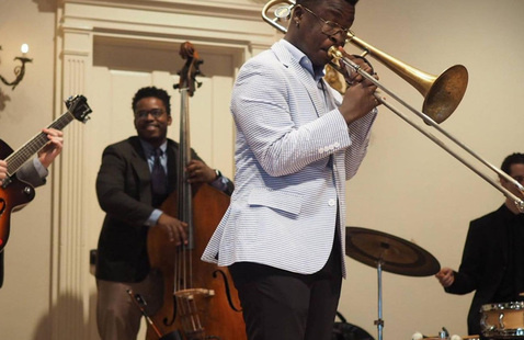 musicians playing instruments