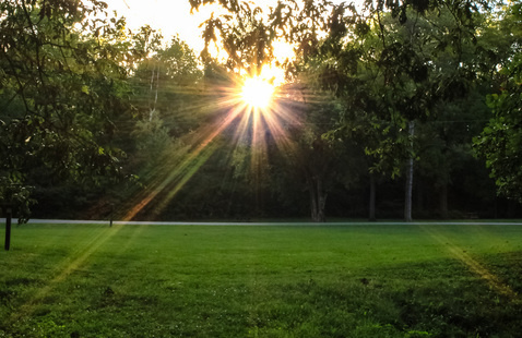 Fall Equinox sunrise at Circle Mound. Photo by M. Doty.