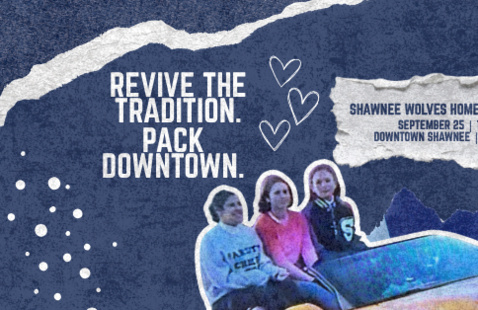 photo of three girls in convertible with text