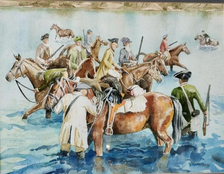 The Battle of Shallow Ford: An Exhibition of Watercolors and Words Graphic
