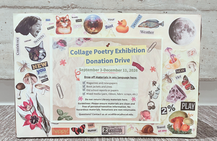 Collage Poetry Exhibition Donation Drive