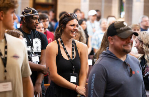Prospective students gather for open house