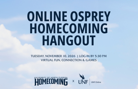 Online Osprey Homecoming Hangout flyer
