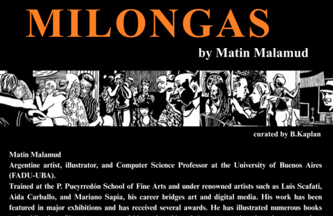 MILONGAS - Drawings by Martin Malamud flyer