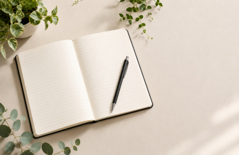 Journal and plants