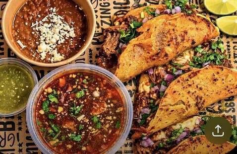 mexican tacos & salsa
