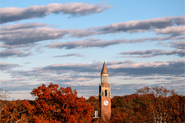 Exterior day photo of Bell Tower.